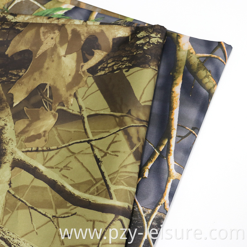 210T polyester Taff printed waterproof coated silver polyester fabric